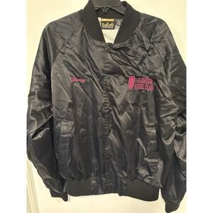 Vintage Edsel Car Club Satin Bomber Jacket Size L